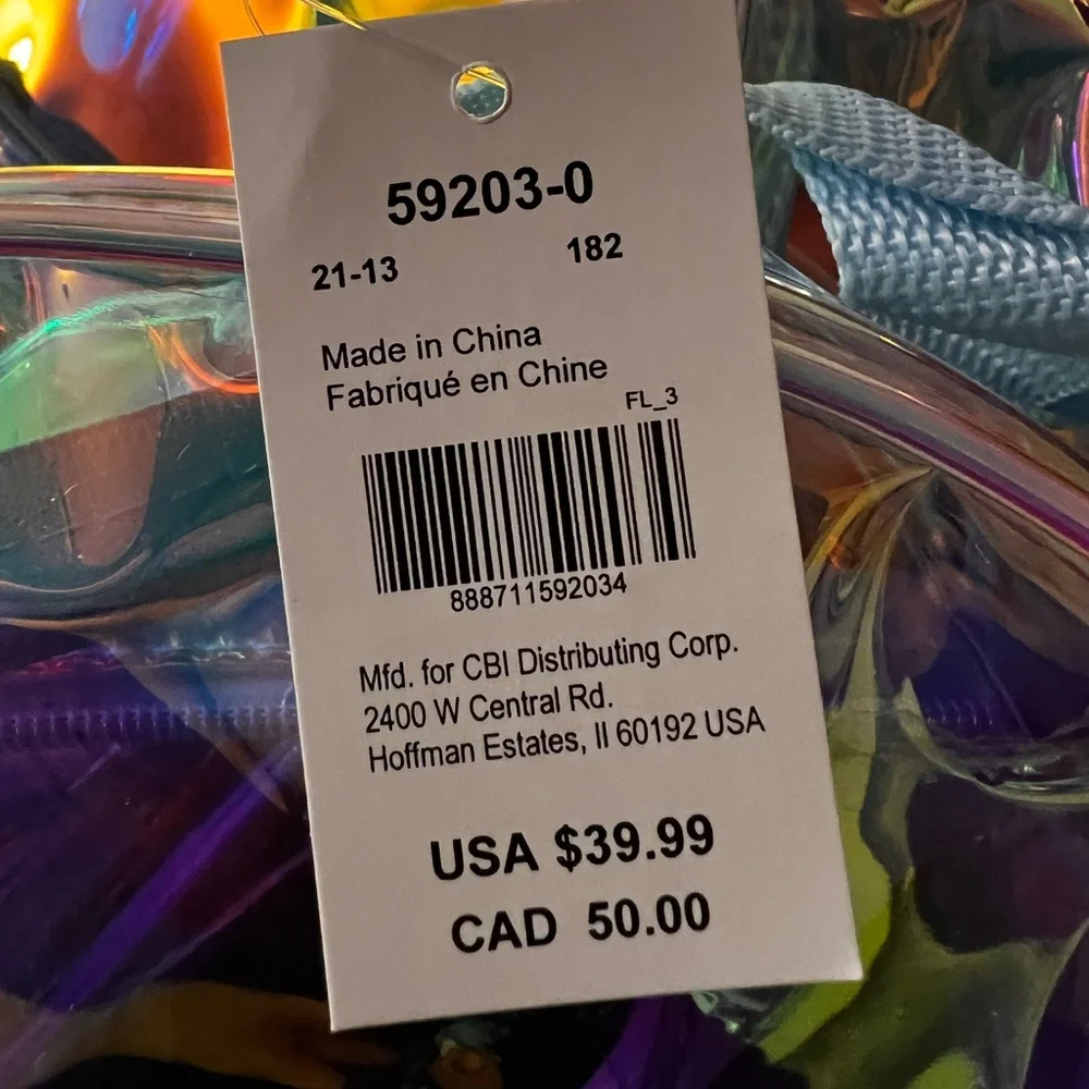 🌈✨ Claire’s Holographic Initial Mini Backpack C or E | NWT